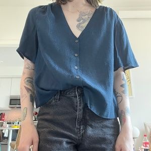 Frank and Oak button down blouse